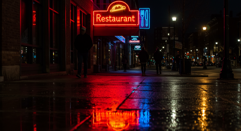 Neon Signs Restaurant