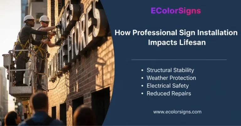 How Professional Sign Installation Impacts Lifespan