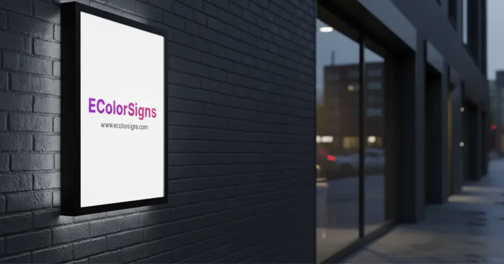led light box sign for business advertising use