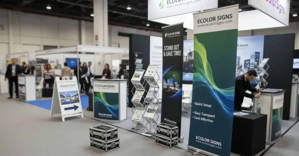 portable digital signage for exhibition