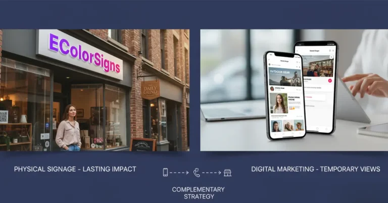 Why Retail Stores Still Depend on Physical Signs