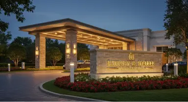 Luxury Hotel Monument Signs