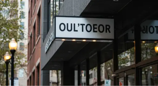 Outdoor Business Sign